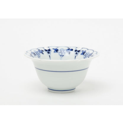 青白草うさぎ柄雪輪文様9.5cm